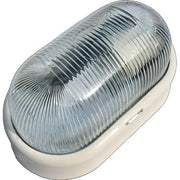 PLAFONIERA PPL + VETRO OVALE - BIANCO VOLT 230 W MAX 60 E27 CM 10,5X18,5 H.CM 9,5- 2 pezzi