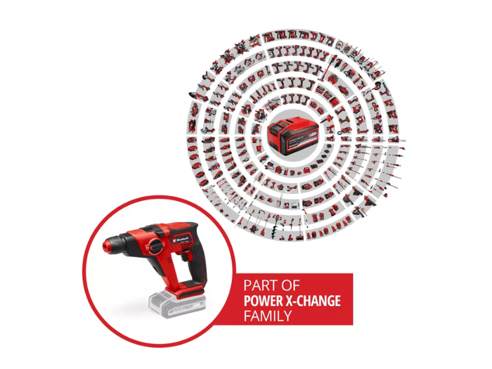 Tassellatore a batteria Einhell TE-HD 18/12 Li-Solo SDS Plus PXC 1.3 J