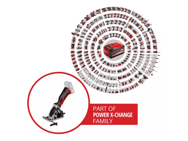 Mini sega circolare a batteria Einhell TE-CS 18/89 Li - Solo senza batteria