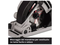Mini sega circolare a batteria Einhell TE-CS 18/89 Li - Solo senza batteria