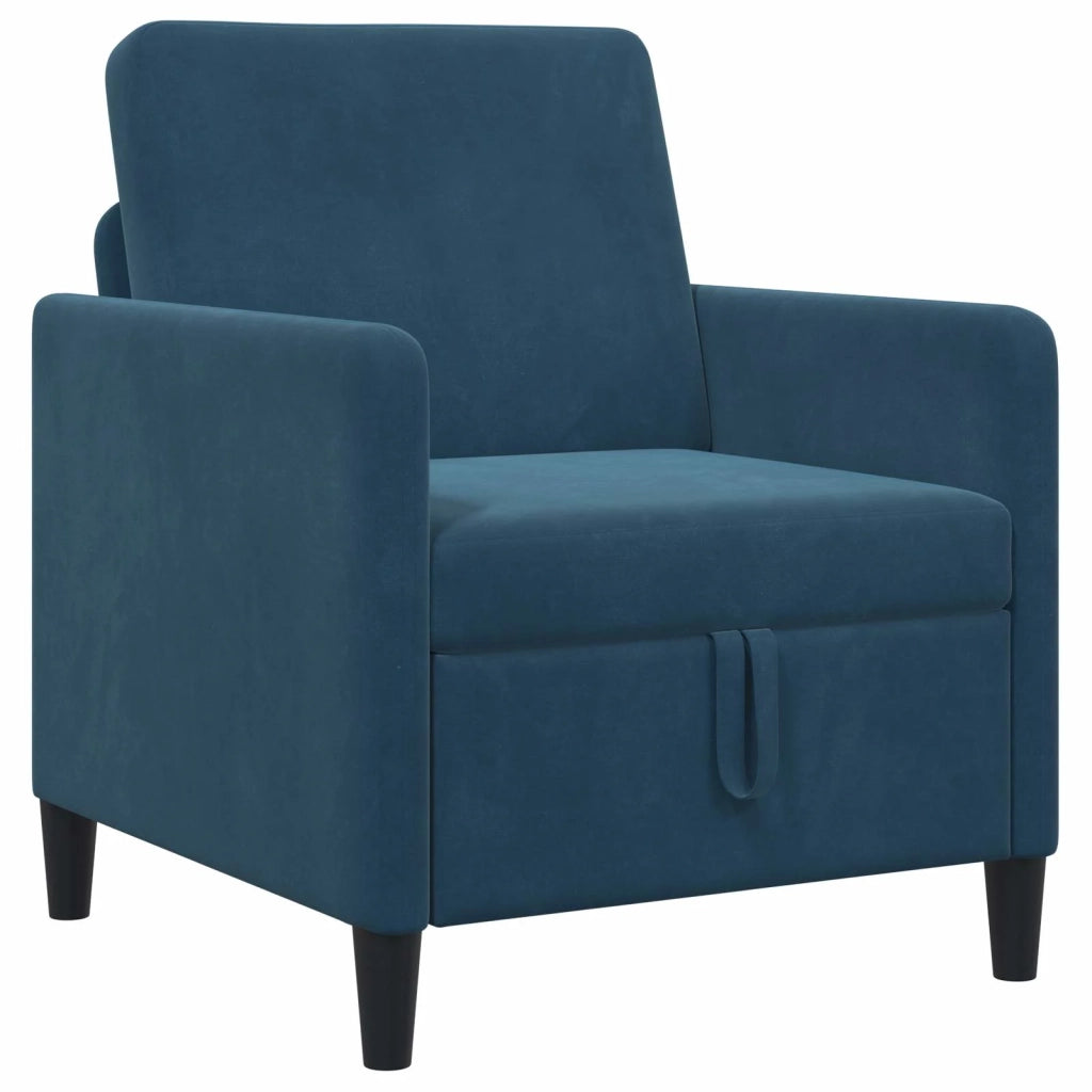 Set di Divani con Storage 2 pz Blu Poliestere 3429171