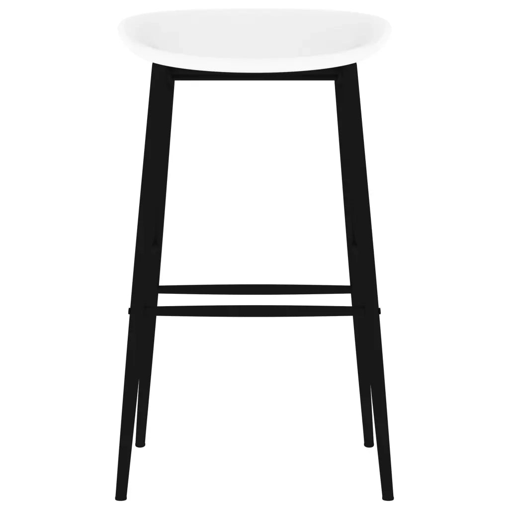 vidaXL Set da Bar 7 pz Nero e Bianco