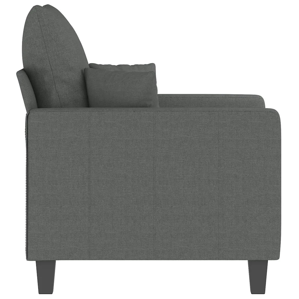 Poltrona | Sedia Relax Grigio Scuro 60 cm in Tessuto