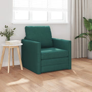 Sofa Letto Floor 2 in 1 Verde Scuro 74x77x81 cm Tessuto
