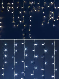 Tenda Luminosa Natalizia con Luci Led Natale Prolungabile Connect Esterno 3x1 mt Temperatura di colore: Luce Calda