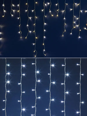 Tenda Luminosa Natalizia con Luci Led Natale Prolungabile Connect Esterno 3x1 mt Temperatura di colore: Luce Calda