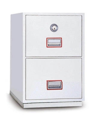 Classificatore Ignifugo Serratura a Chiave 2 Cassetti Technomax - 787X528X675Mm
