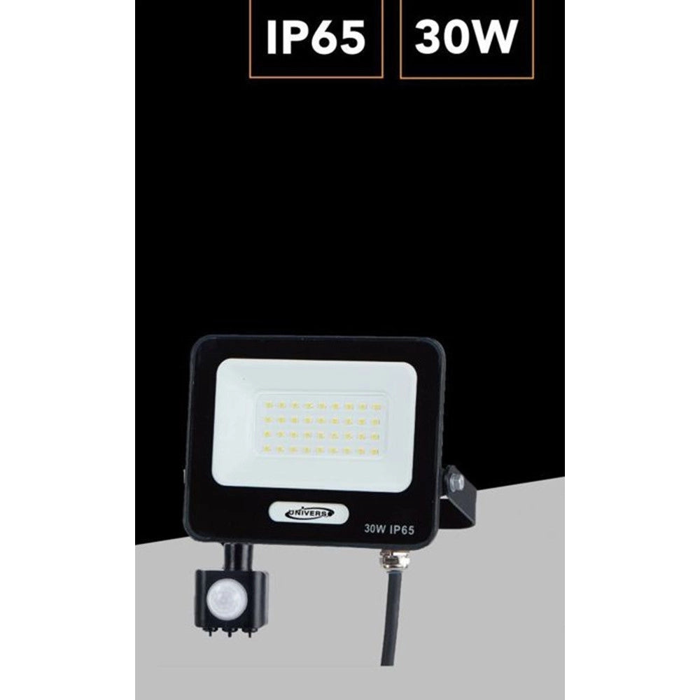 Trade Shop - Faretto Led 30w Con Sensore Movimento Proiettore Da Esterno Luce 6500k Ip65 Ek05-sen-30 -