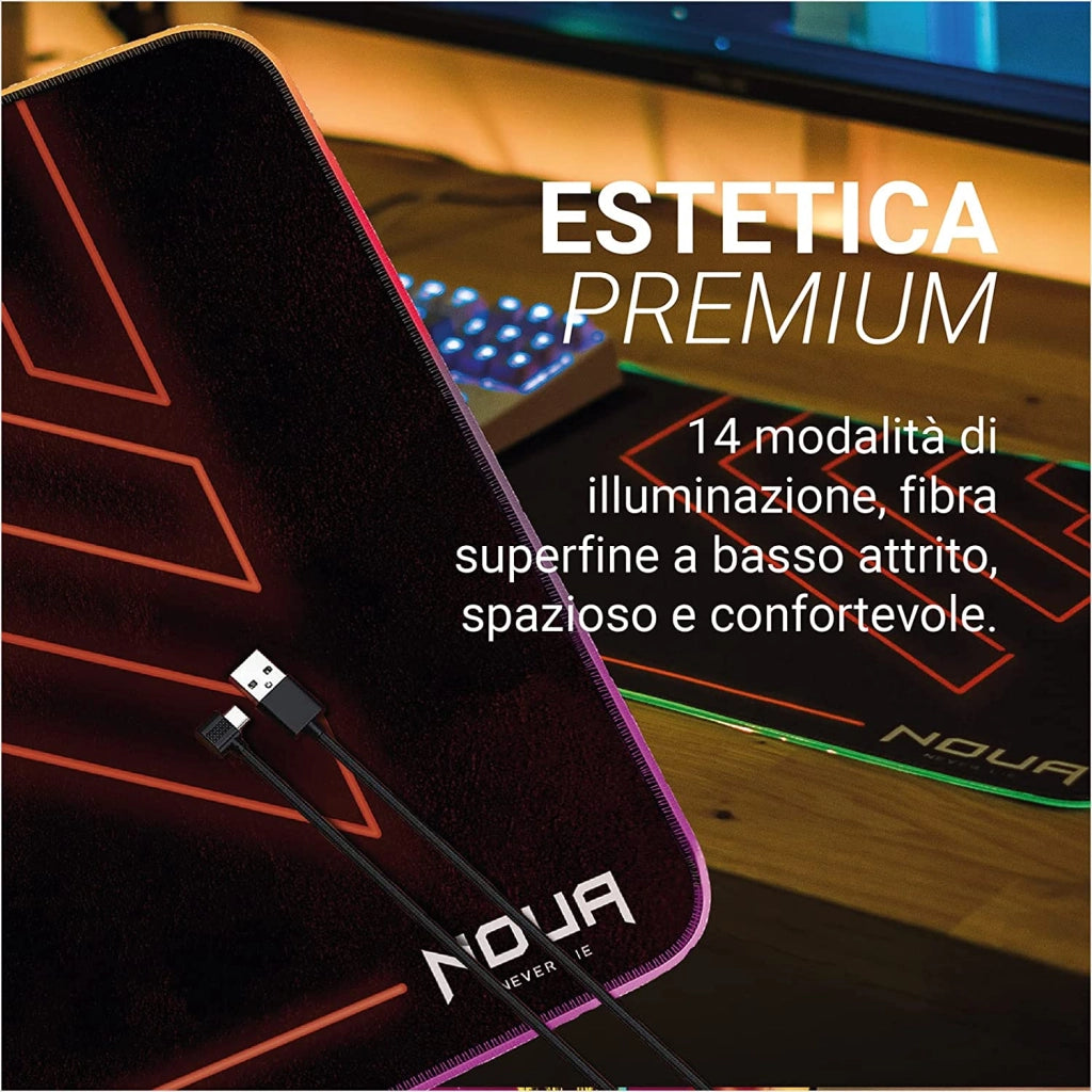 Tappetino Gaming Noua Dusk RGB XXL 800x300