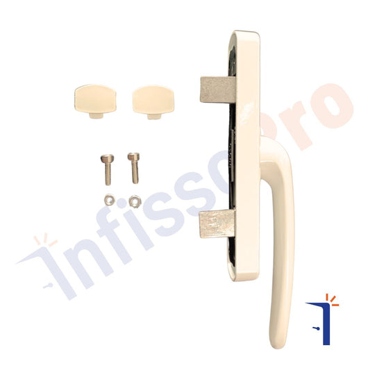 Maniglia persiane ribassata Master A6022 comfort out tipo cremonese Colore: Avorio R1013