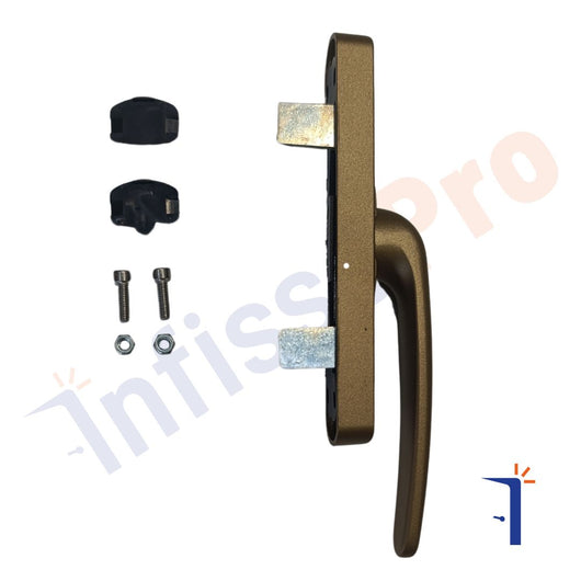 Maniglia persiane ribassata Master A6022 comfort out tipo cremonese Colore: Bronzo