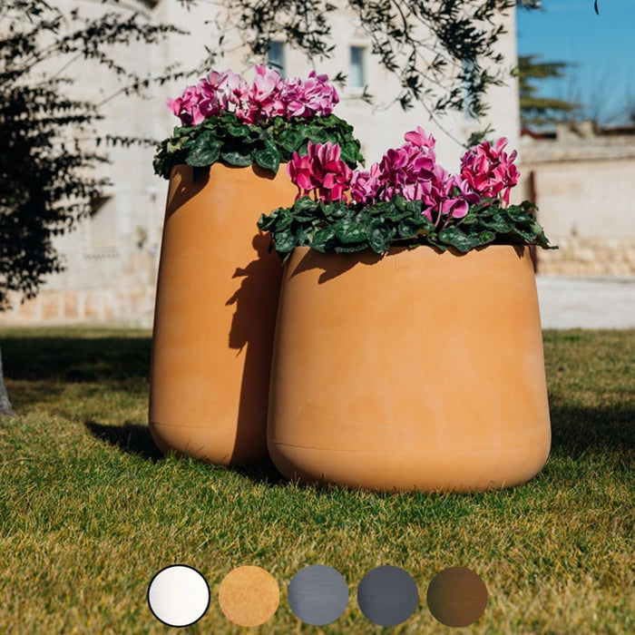 VASO IN RESINA MONACIS GOCCIA  H 55 cm. VARI COLORI Colore: Grey