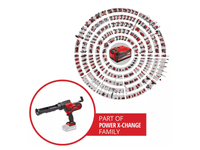 Pistola per silicone a batteria Einhell TE-SG 18/10 Li-Solo cartucce 310ml 2000N