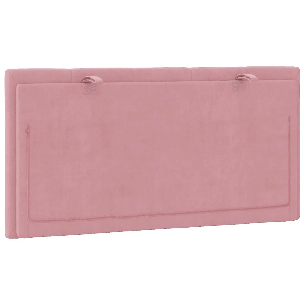 Cuscino Testiera Hanko Rosa 100 cm in Velluto 374660