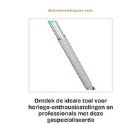 Tessatrice a vite 1,5 mm - Acciaio inossidabile - Lunghezza 10 cm - Vite H-Schroef - Strumento di riparazione speciale - Tolleranza di errore 0,1 mm - Tessatrice orologeria