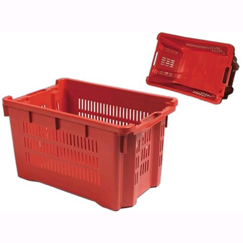 Cassetta Agricola Impilabile Semichiusa Per Raccolta Frutta 56X35Xh31Cm. 1Pz