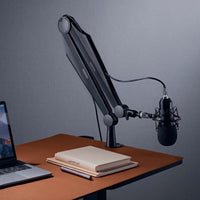 Asta microfono da tavolo 80cm Braccio snodabile per microfoni da 3/8" e 5/8"