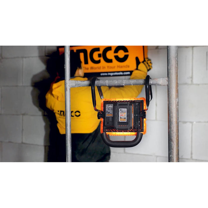 Faretto led da lavoro 20 V a batteria Nudo da 900 a 1800 lumen Ingco CWLI2025
