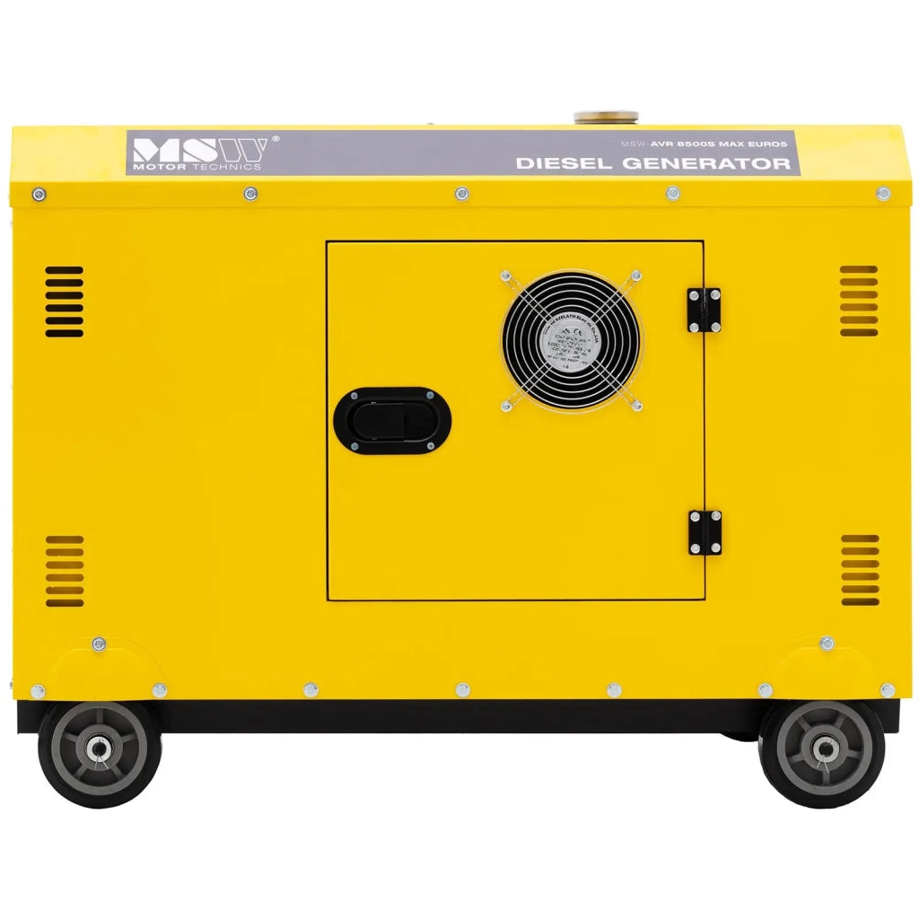 Generatore diesel da 7220/8500 watt serbatoio da 30 litri 240/400 volt mobile AVR Euro 5 lega di alluminio 14_0009126