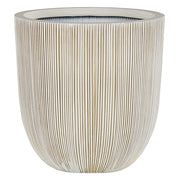 Vaso per fiori Fioriera alta in poliresina beige 38 x ø 37 cm Accessori per decorazioni per interni e interni moderni e minimalisti