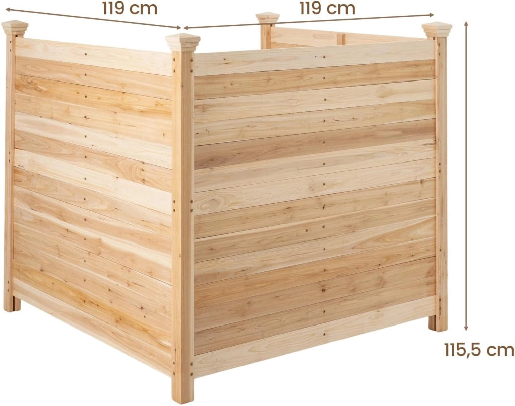 Recinzione Giardino, Recinto da Esterno a 3 Pannelli in Legno Massello, Schermo Ventilato Copri Bidoni, Condizionatore e Attrezzature, per Terrzza e Cortile, Naturale