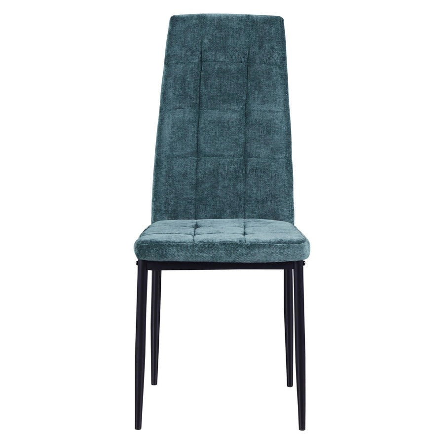 Set 4 Sedie 42x52x98 cm in Tessuto Milano Verdi