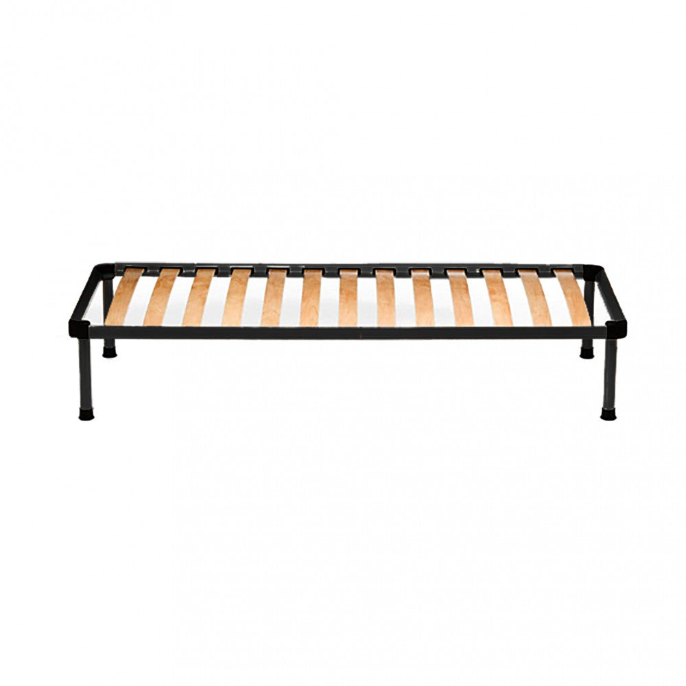 Rete Ortopedica Sanremo Singola 80x190x30 h cm in Acciaio Nero