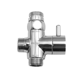 Deviatore universale a due vie in ottone con riduttore m/f