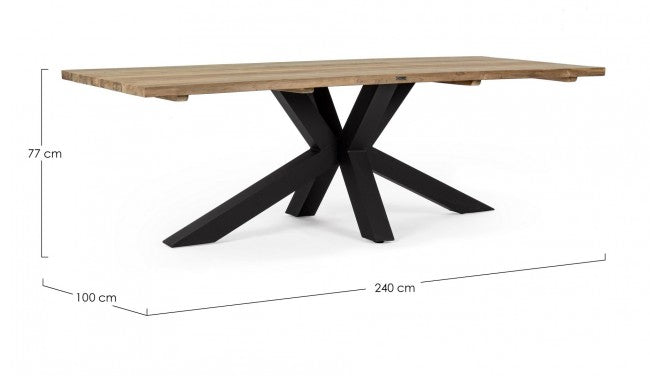 Tavolo 240x100x77h cm Ramsey Nero