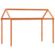 Tetto Letto Bambini Marrone Cera 207x95,5x159 cm Massello Pino CFW9397834