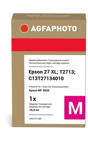ORIGINAL Agfa Photo Cartuccia d'inchiostro magenta APET271MD ~1100 Seiten 12ml Agfa Photo C13T27134010 (T2713)