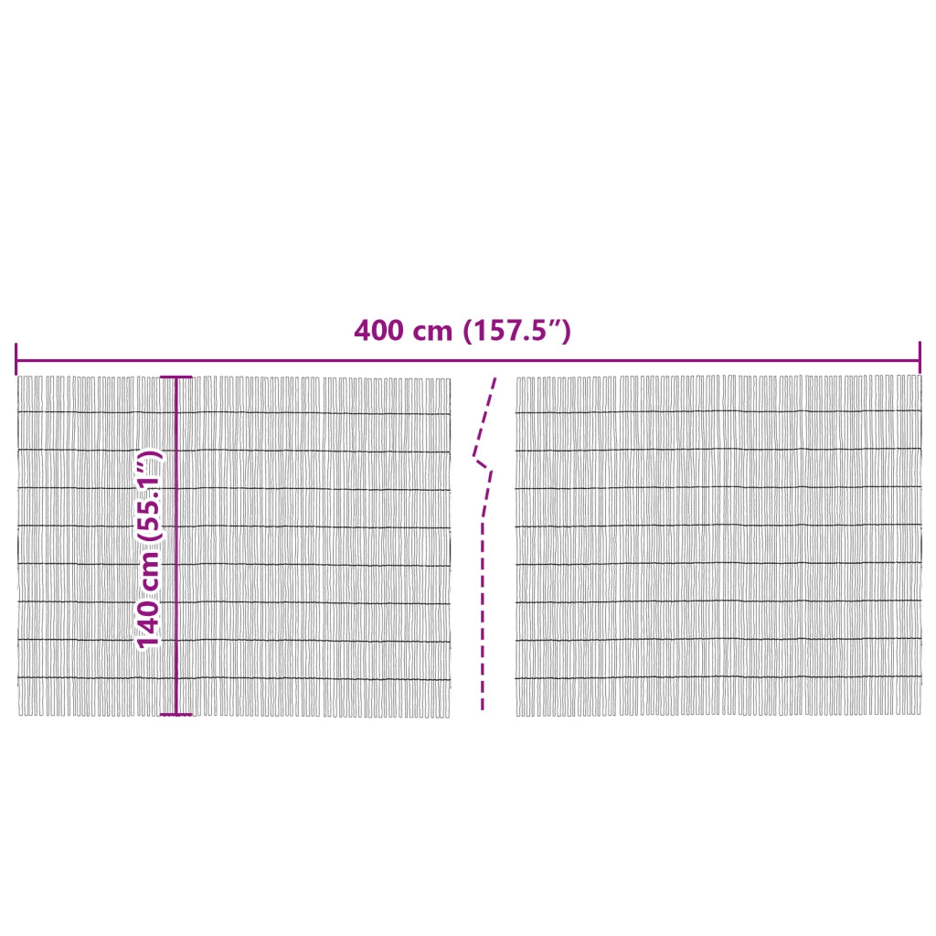 Recinzione in canne di bambÃ¹  400x140 cm