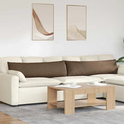 Cuscini da Divano 2 pcs Marrone 145 x 40 cm Tessuto