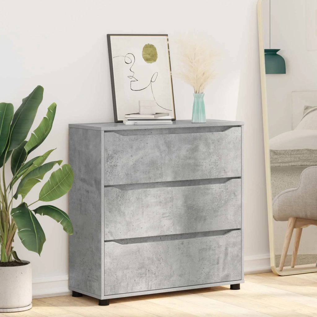 Armadio Grigio cemento 80 x 31 x 81 cm Legno multistrato 888850