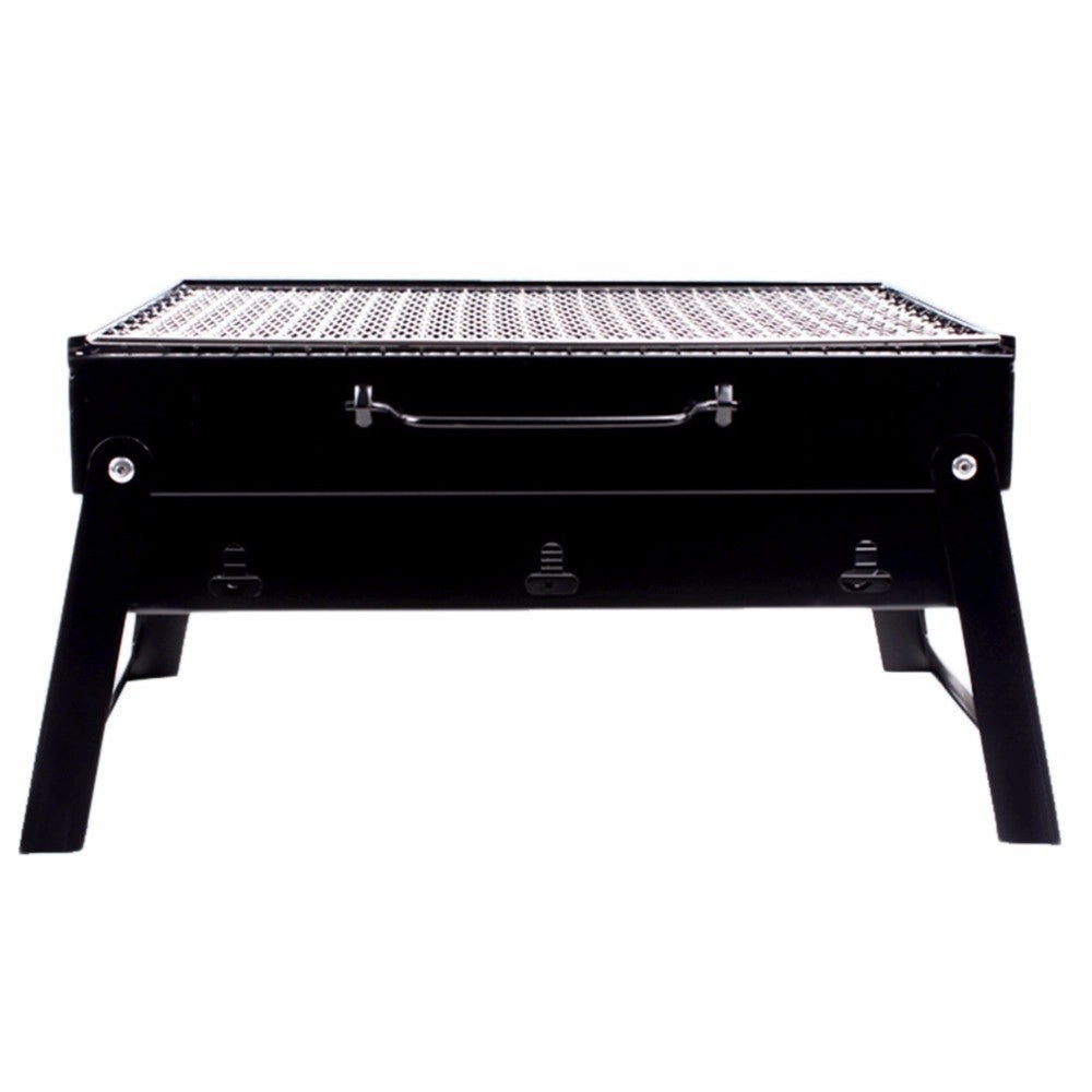 Trade Shop - Barbecue Portatile A Carbonella Per Grigliate Carne Pesce Verdure 20x35x27 Cm -