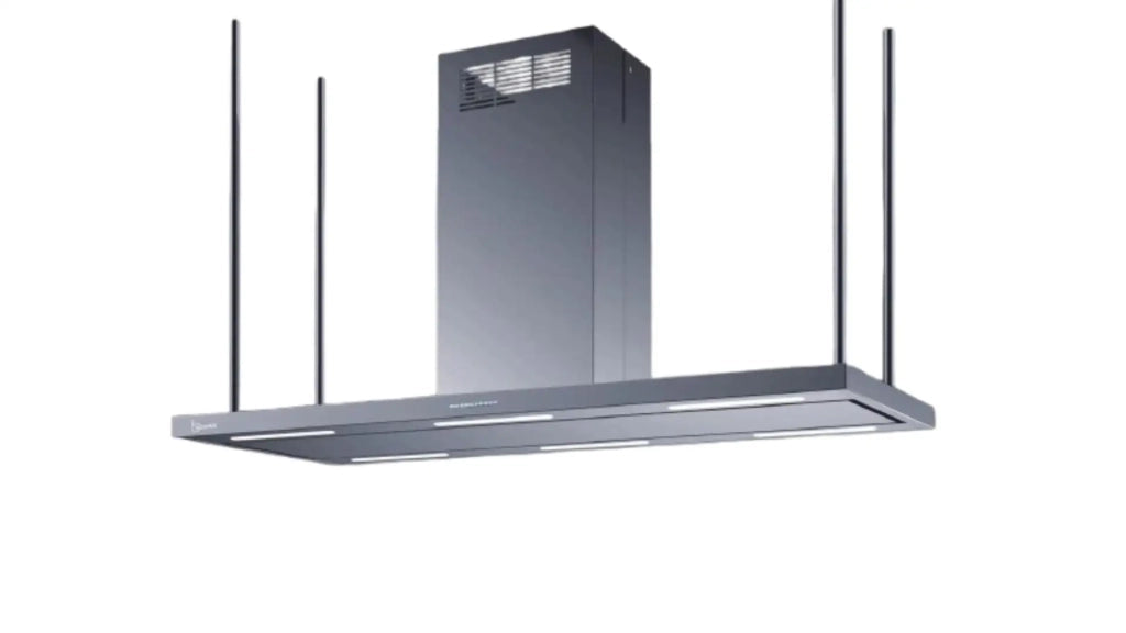CAPPA ELEA CENTRALE cm146x60 camino centrale - Inox - 800 m3/h