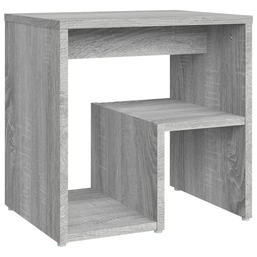 Comodino Grigio Sonoma 40x30x40 cm in Legno Multistrato 815179