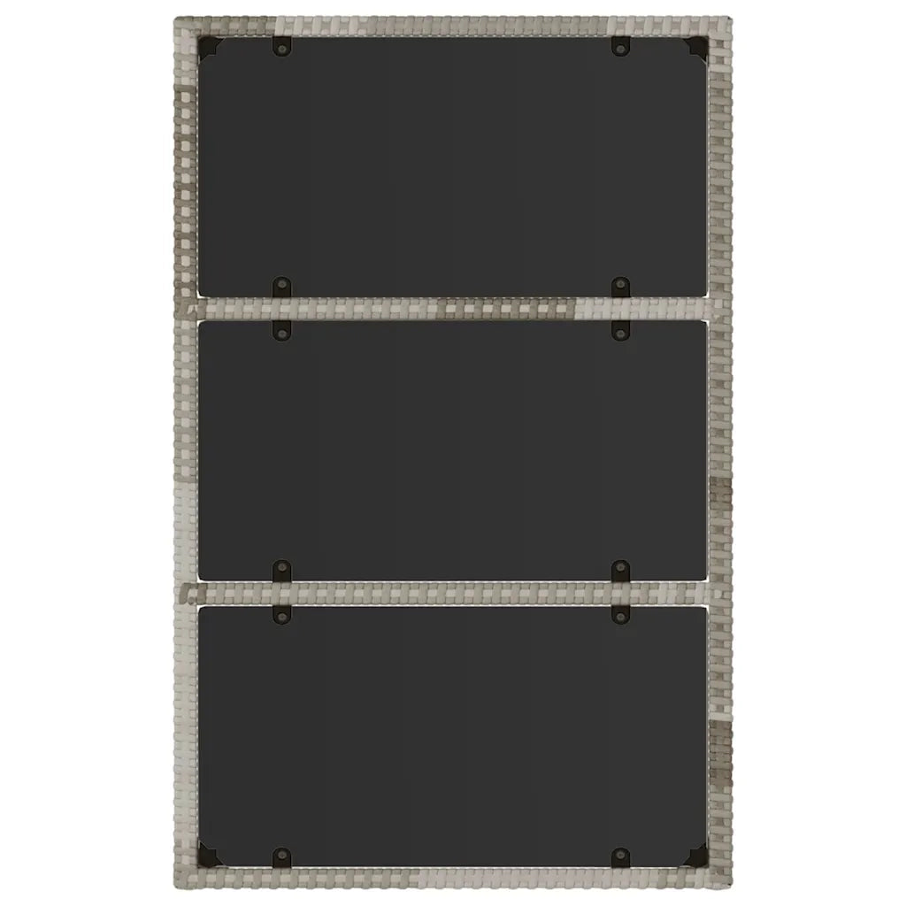 Set Divani da Giardino 4 pz | Set Salotto da Giardino con Cuscini in Polyrattan Grigio