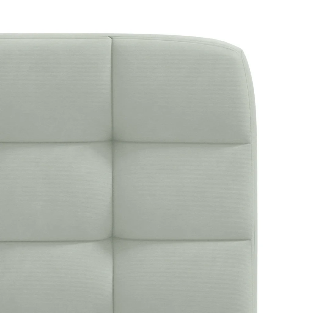 Sedie da Pranzo 6 pz Grigio Chiaro in Velluto 3315450