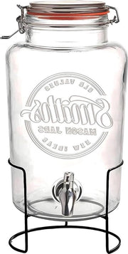 Dispensatore di acqua da 18 oz o 5 Litri con rubinetto in acciaio e base Ideale per l'estate limonata - Dispensatore solo