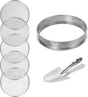 Set di Tessere per Giardino e Compostaggio in Acciaio Inossidabile con 5 Set di Misure Interchangeabili e Base di 30 cm