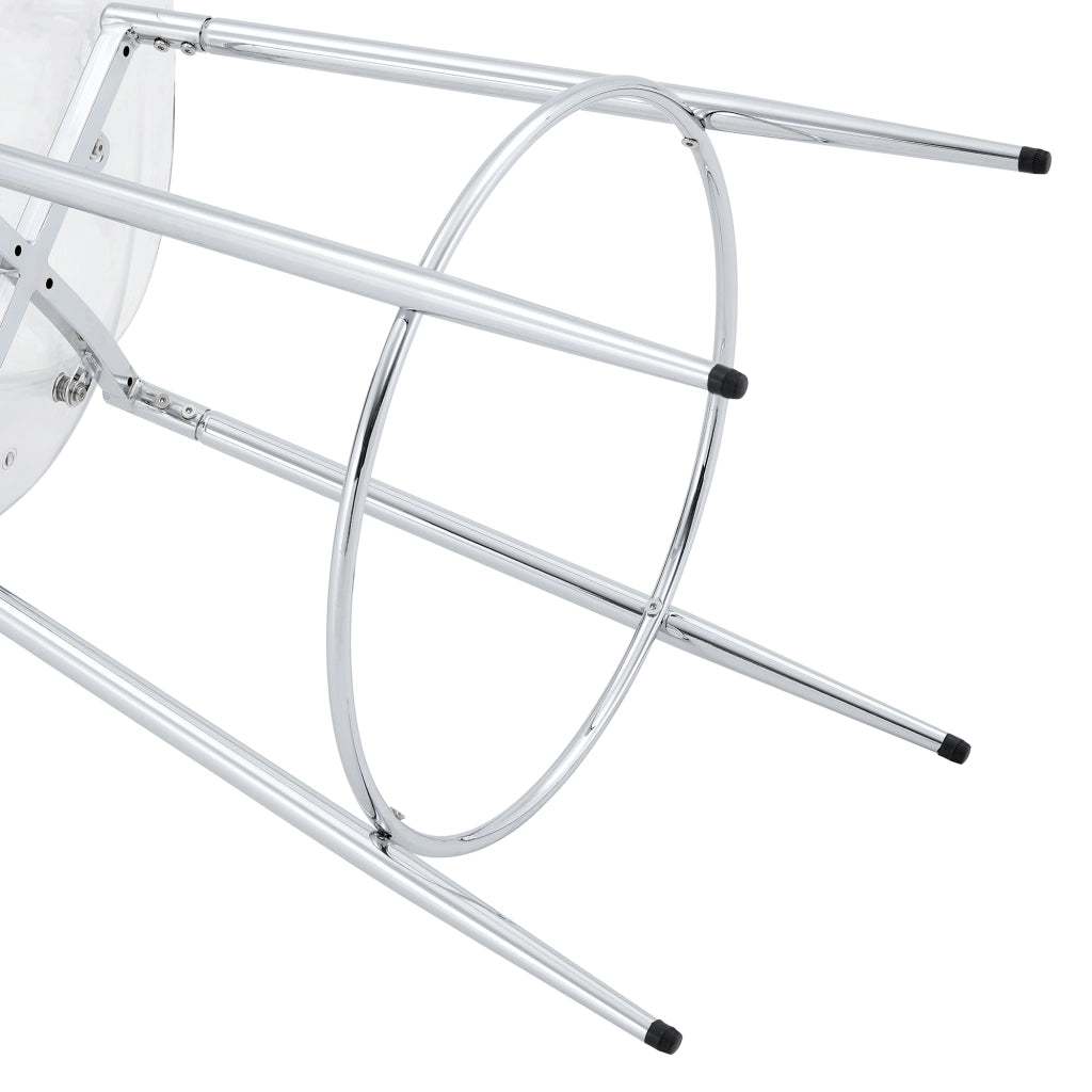 Sgabello da bar trasparente set di 2 con schienale ergonomico e struttura in metallo, effetto leggero argento