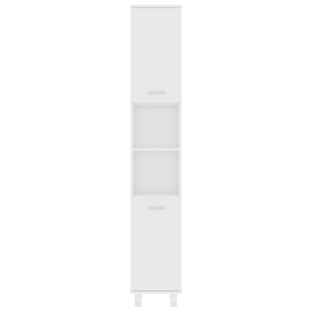 Mobile da Bagno | Armadio da bagno Bianco 30x30x179 cm in Legno Multistrato