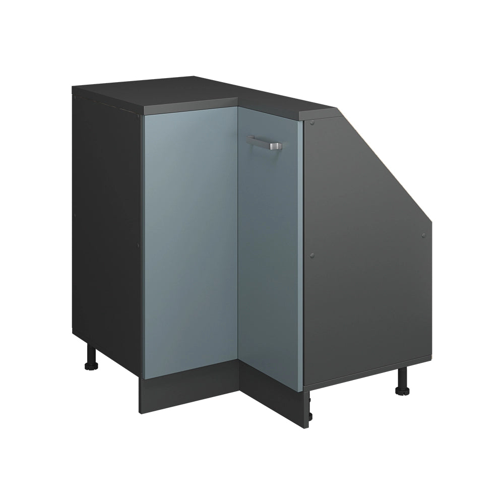 Mobile sottotetto Mobile angolare Rion Grigio-blu/Antracite 75.6 x 83.8 cm con 1 porta Vicco