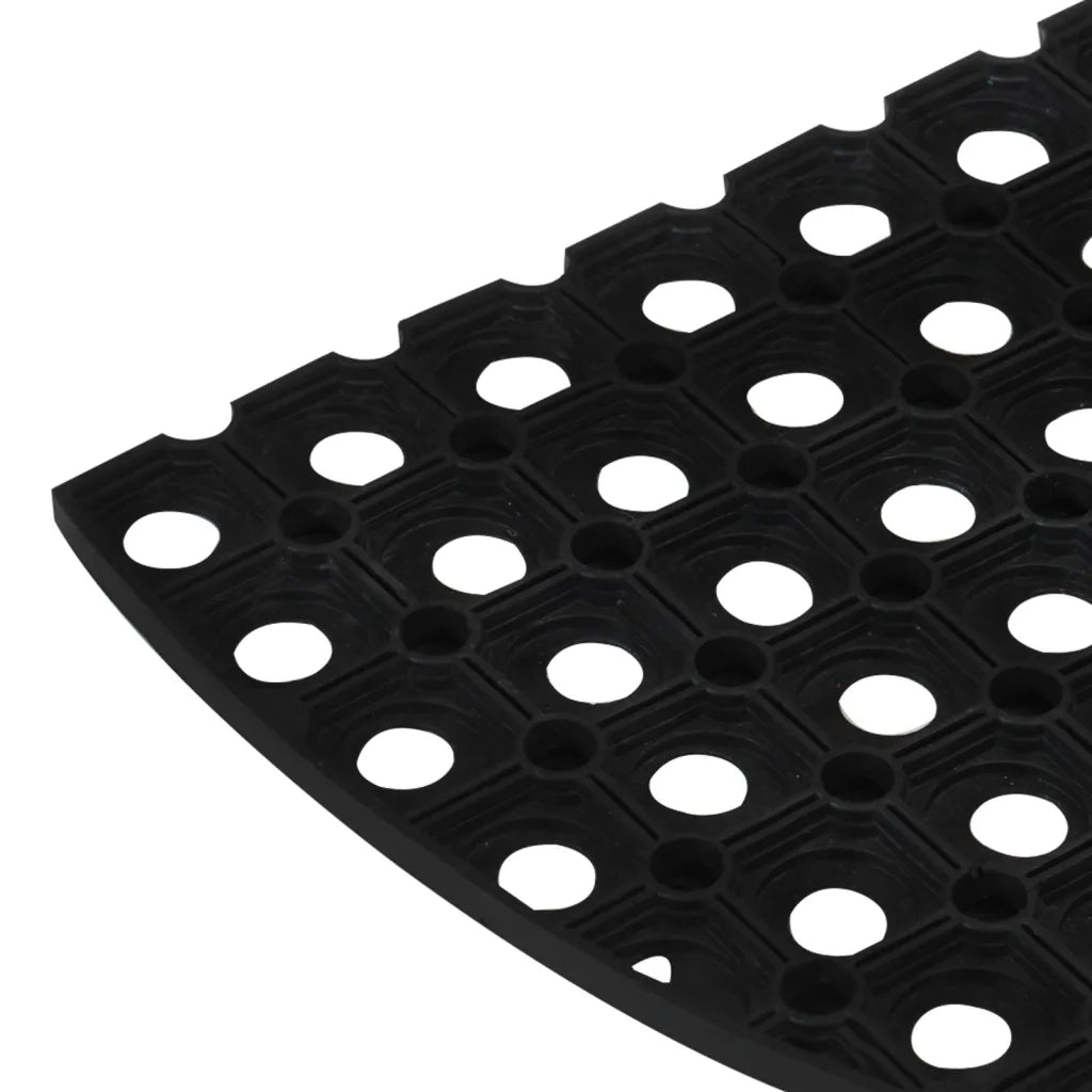 vidaXL Zerbino Mezzo Rotondo 45x75 cm in Gomma