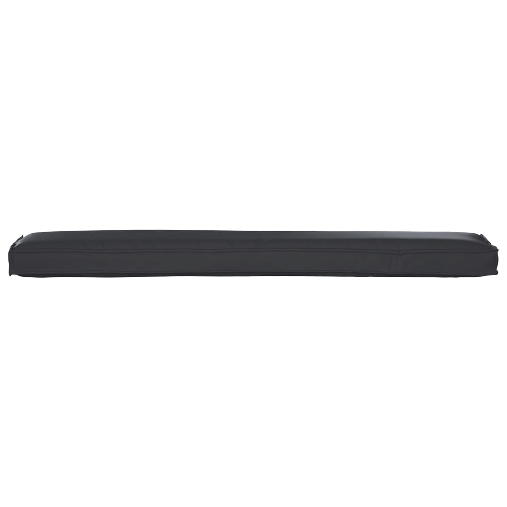 Cuscini per Pallet per Panchina 2 pz Nero 200x40x8 cm Tessuto Oxford