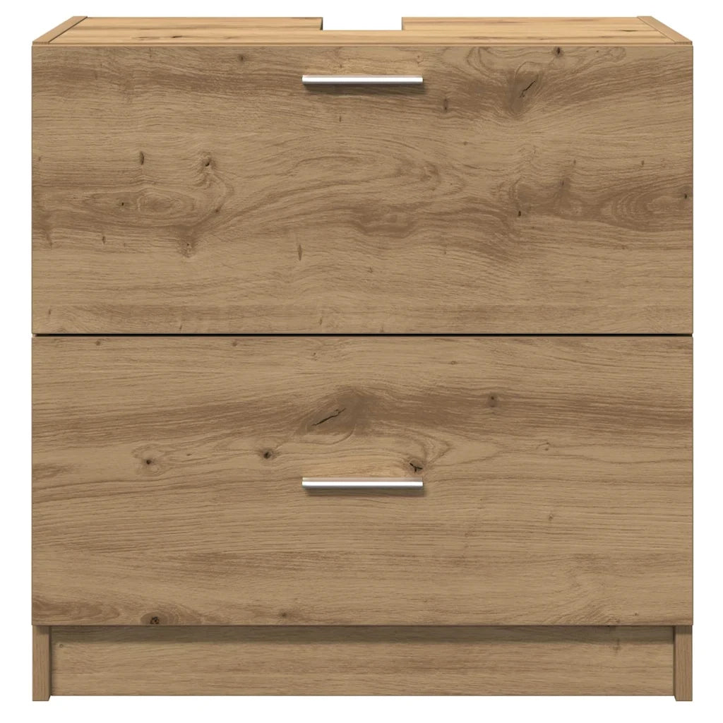 Mobile da Bagno con cassetto Rovere artigianale 59 x 37 x 59 cm 868822