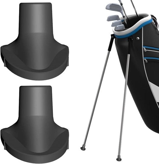 Fissi per Golf - Attacco in Gomma - Miglioramento della Stabilità - Forma Universale - 2 pezzi - Nero