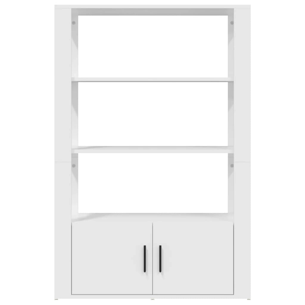 Buffet credenza cassettiera mobiletto mobile contenitore organizer per cucina soggiorno salotto 80 x 30 x 119,5 cm legno ingegnerizzato bianco 02_0030508