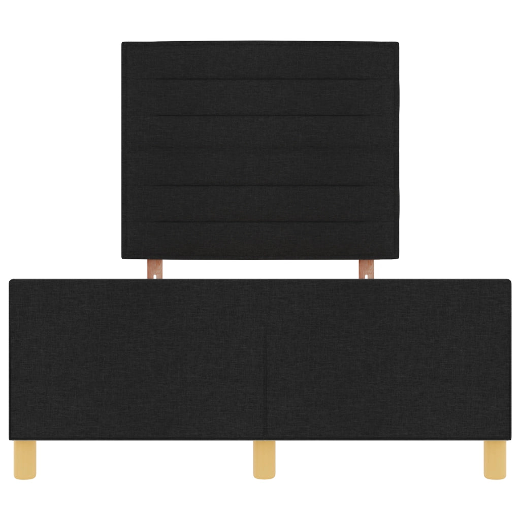 Letto Nero 120x190 cm in Tessuto